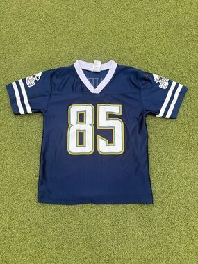 RARE MODERN HOF KIDS LARGE ANTONIO GATES PRINT NON STITCH NFL TEAM JERSEY
